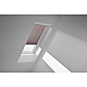Velux Dachfensterplissee FSL C06 1276KWL (Farbe: Mokka - 1276KWL, Farbe Schiene: Weiß, Solarbetrieben) | BAUHAUS