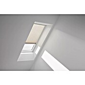Velux Dachfensterplissee FSL SK08 1275K (Farbe: Leinen - 1275K, Farbe Schiene: Aluminium, Solarbetrieben) | BAUHAUS