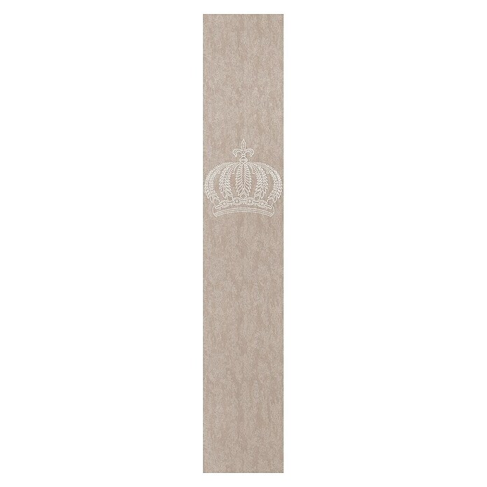 Glööckler Pompöös Provence Vliestapete Panel Krone (Rosa, Metalloptik, 3 x 0,53 m) | BAUHAUS
