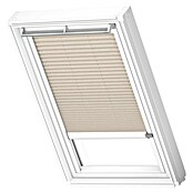 Velux Dachfensterplissee FSL MK12 1259KWL (Farbe: Hellbeige - 1259KWL, Farbe Schiene: Weiß, Solarbetrieben) | BAUHAUS