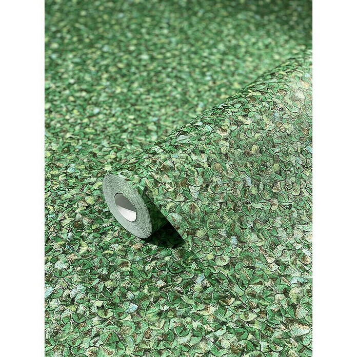 Glööckler Pompöös Provence Vliestapete Basic (Grün, Uni, 10,05 x 0,7 m) | BAUHAUS