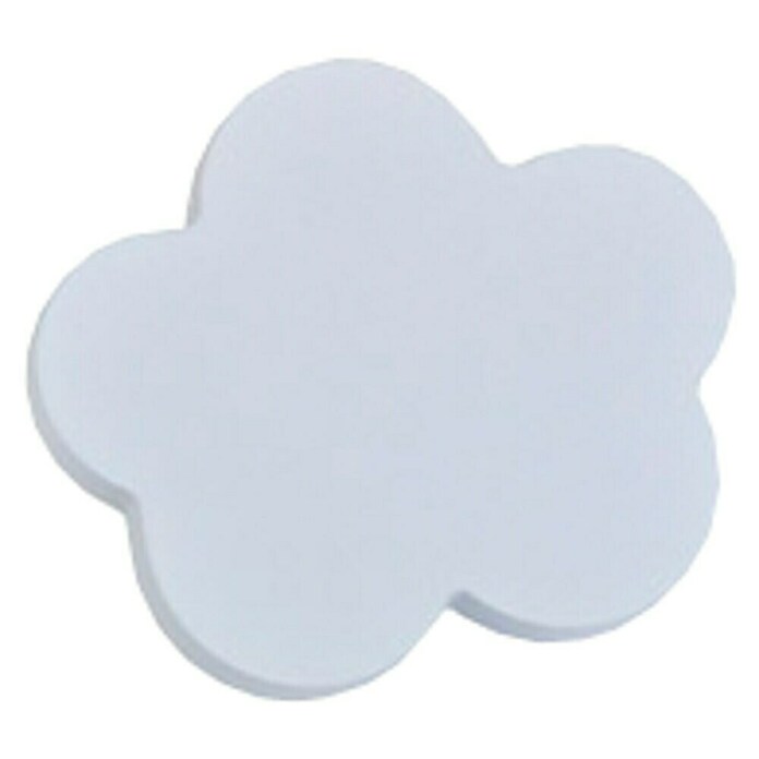 Nesu Pomo para muebles Nube (An x Al: 5,8 x 2,5 cm, Madera, Blanco)