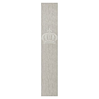 Glööckler Pompöös Provence Vliestapete Panel Krone (Platin, Metalloptik, 3 x 0,53 m)