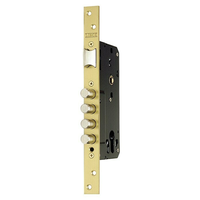 Lince C6W Cilindro de perfil de alta seguridad (Latón, Longitud total  interior: 30 mm, Longitud total exterior: 35 mm, Número de llaves: 5 ud.)