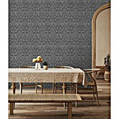 Glööckler Pompöös Provence Vliestapete (Anthrazit/Schwarz, Ornament, 10,05 x 0,53 m) | BAUHAUS