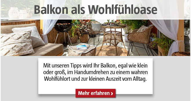Balkon als Wohlfühloase