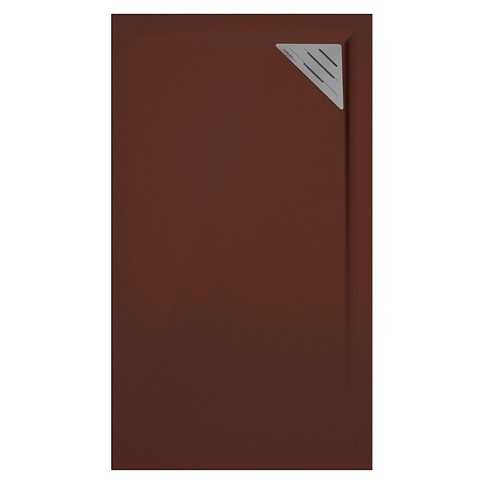 Duplach Plato de ducha Mio (L x An: 70 x 70 cm, Material compuesto, Chocolate, Rejilla a la derecha) | BAUHAUS