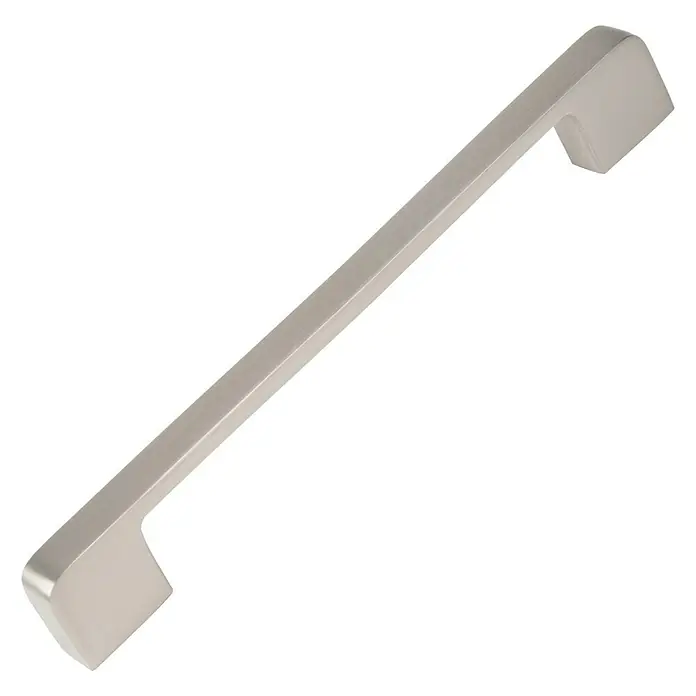 Nesu Tirador para muebles 877225 - L x An x Al: 20 x 1,1 x 2,5 cm, Acero, Acero inoxidable, Distancia entre orificios: 192 mm - Tirador de mueble largo, de color plateado, con un diseño elegante, ideal para cocinas o muebles modernos. El tirador es de metal.