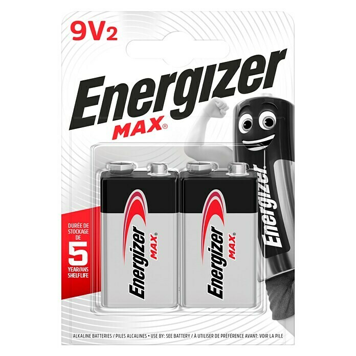 Energizer Pila Max (Block 9 V, 9 V, 2 uds.)