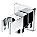 Soporte para ducha IMEX Soporte cuadrado para mango de ducha con salida de agua 