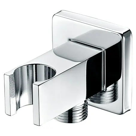 Soporte para ducha IMEX Soporte cuadrado para mango de ducha con salida de agua