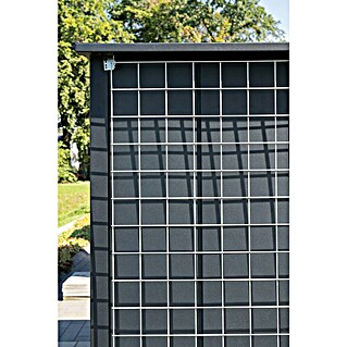Rankgitter (97,3 x 195 cm, Silber, Passend für: EcoStar Gerätehaus)
