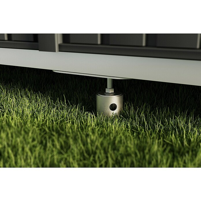 EcoStar Vijčani element za montažu podnožja metalne kućice Tip 1  (Namijenjeno za: EcoStar spremišta Euroline Trend Tip 1) | BAUHAUS