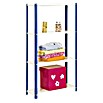 Simonrack Simonhome Metallregal (L x B x H: 40 x 80 x 160 cm, Traglast: 100 kg/Boden, Anzahl Böden: 4 Stk., Blau)