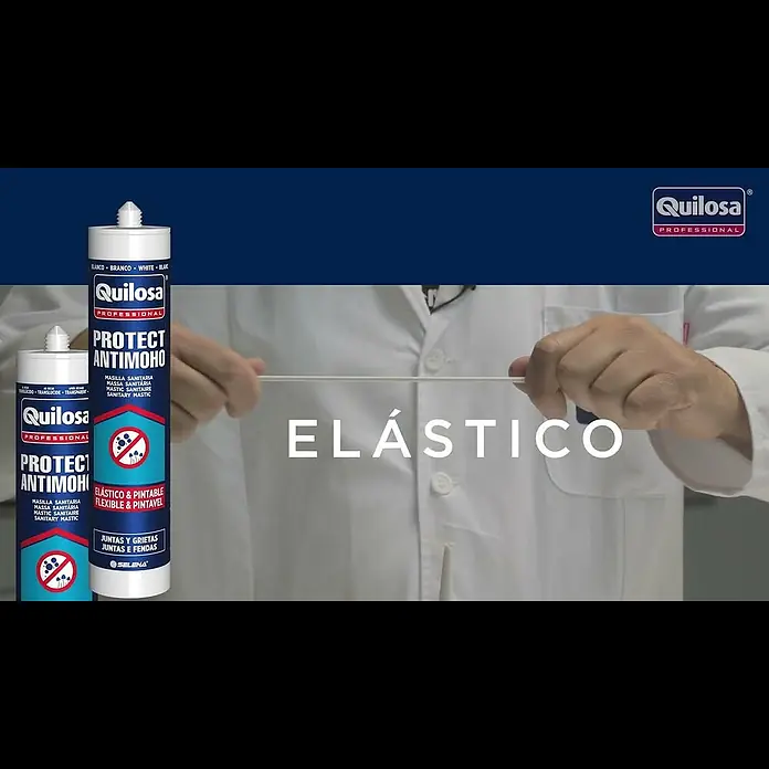 Quilosa Sellador Sanitario Protect Antimoho - Transparente, 280 ml - PROTECT ANTIMOHO