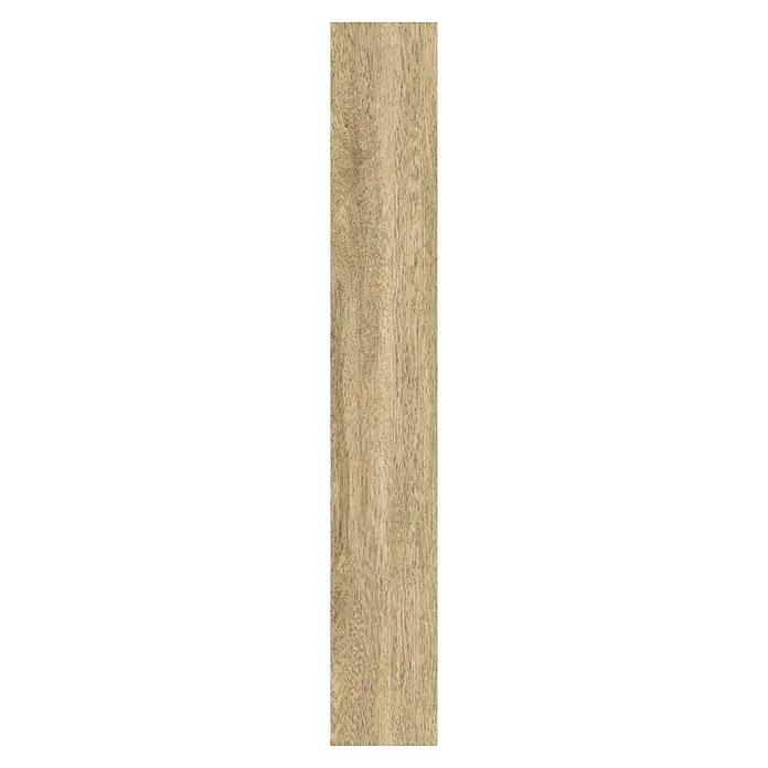 Suelo vinílico SPC Wood Old - 1.220 x 180 x 4 mm, Beige, Resistente al agua - Textura de madera con tonos cálidos y vetas sutiles, creando un ambiente natural y acogedor en el suelo.