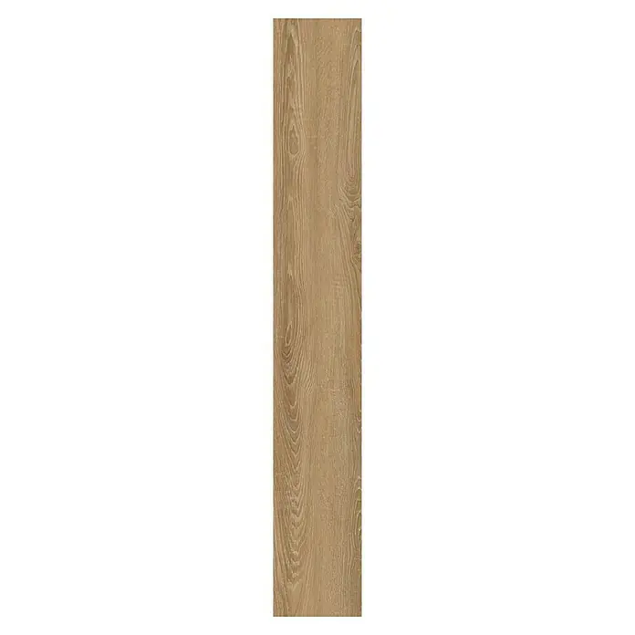 Oknum Suelo vinílico SPC Honey Oak - 1.220 x 182 x 5 mm, Honey Oak - Esta foto muestra un primer plano de una decoración elegante de tablones de madera. Perfecto para visualizaciones de interiores con textura cálida y natural.