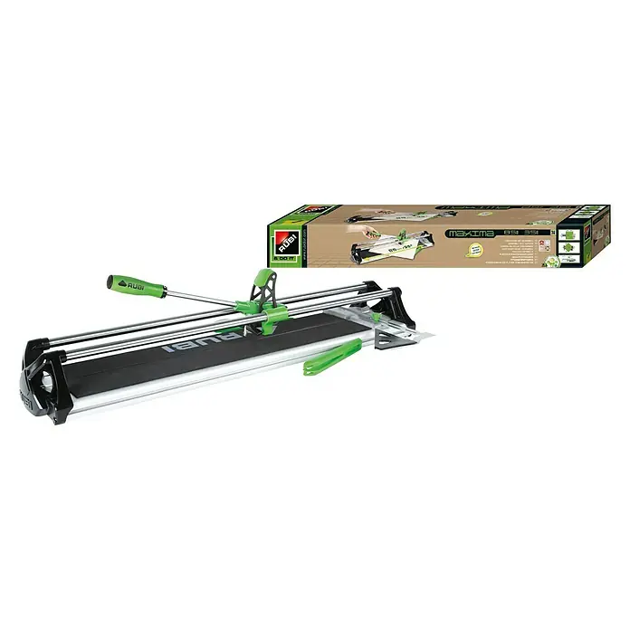 Rubi Cortador manual de azulejos Maxima 85 - Longitud de corte máx.: 850 mm, Espesor máx. de azulejo: 15 mm - La cortadora de azulejos Rubi Maxima BS-35 con mango ergonómico y base robusta para cortes precisos. Embalaje original incluido.