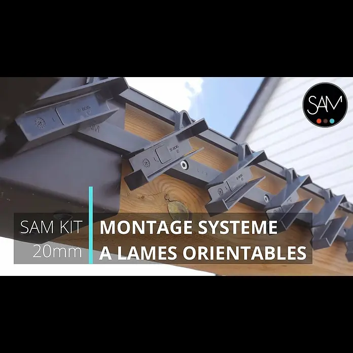 Sam Kit Lamellen Komplettset - Holz, 100 x 9,7 x 2 cm, 10 Stk. - SAM Kit montage systme  lames orientables 20mm - 2022