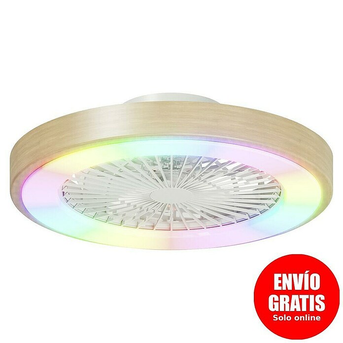 Arte confort Ventilador de techo Siena (Blanco/Madera, 48,9 cm, 36 W, RGB) | BAUHAUS