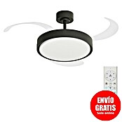 Arte confort Ventilador de techo Verona L (Negro, 122 cm, 30 W, Blanco cálido, Tamaño de la estancia: 20 m²) | BAUHAUS