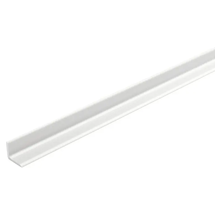 Inspiro Perfil esquina interior - An x L: 12 x 2.600 mm, Aluminio, Blanco - Perfil angular de plástico blanco para uso interior. Ideal para acabados limpios y para proteger los bordes de daños.