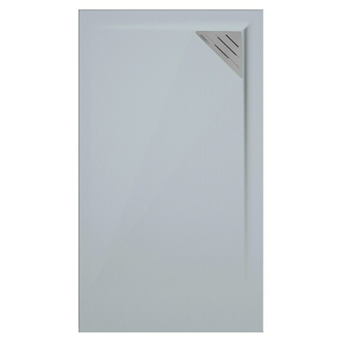 Duplach Plato de ducha Mío (L x An: 160 x 70 cm, Material compuesto, Gris, Rejilla a la derecha) | BAUHAUS