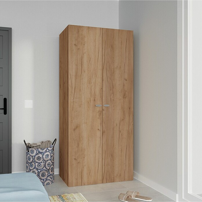 Muebles Pitarch Armario para ropa Taiga (L x An x Al: 52 x 79 x 180 cm, Roble Kraft) | BAUHAUS