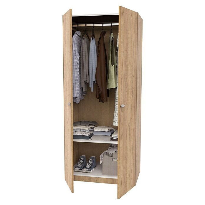 Muebles Pitarch Armario para ropa Taiga (L x An x Al: 52 x 79 x 180 cm, Roble Kraft) | BAUHAUS