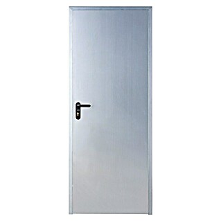 Roper Puerta de trastero Galvanizada (90 x 210 cm, Derecha, Gris)