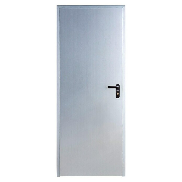 Roper Puerta de trastero Galvanizada (80 x 210 cm, Izquierda, Gris) | BAUHAUS