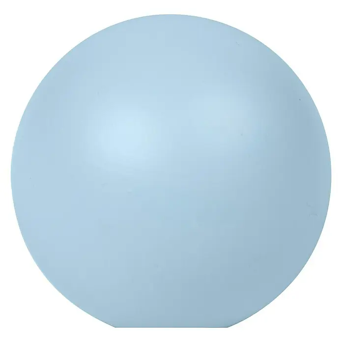 Nesu Pomo para muebles 445 Celeste - Tipo de tirador del mueble: Botón, Ø x Al: 40 x 37 mm, Madera - Primer plano de una lámpara redonda de color azul claro. La lámpara tiene una superficie lisa y un diseño moderno.