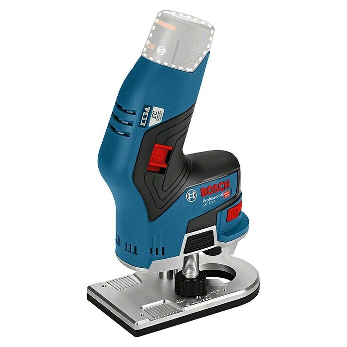 Bosch Professional Fresadora de cantos de batería GKF 12V-8 L-Boxx (12, Sin batería, Número de revoluciones de marcha en vacío: 13.000 r.p.m.)