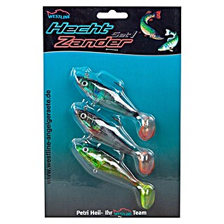 Westline Gummifisch-Set Hecht / Zander Set I (3 Stk.)
