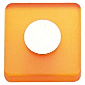Nesu Tirador para muebles 621NA (Distancia entre orificios: 30 mm, L x An: 3 x 2,6 cm, Plástico, Naranja)
