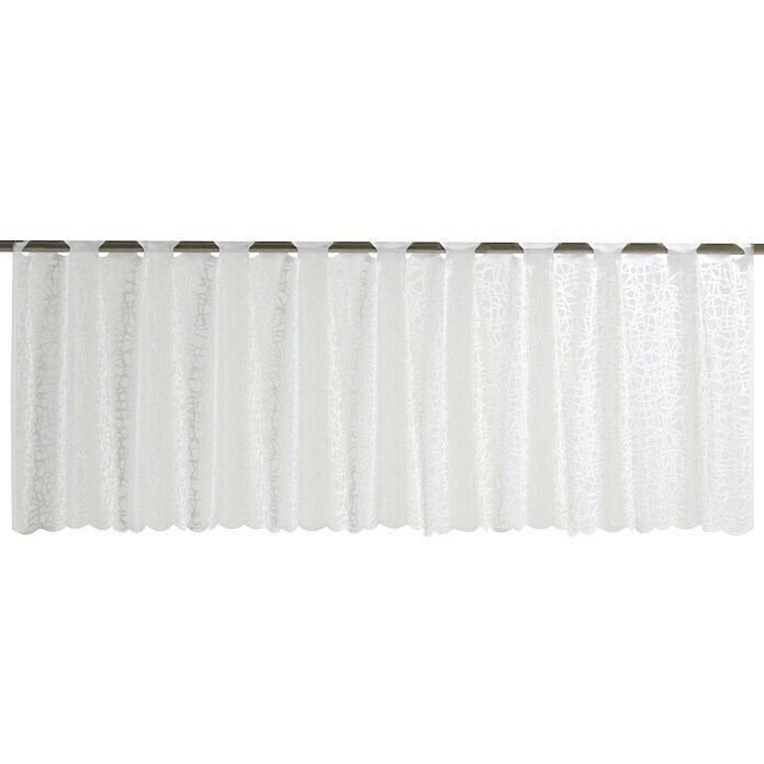 Elbersdrucke Bistrogardine Membran (160 x 45 cm, Uni, Weiß)