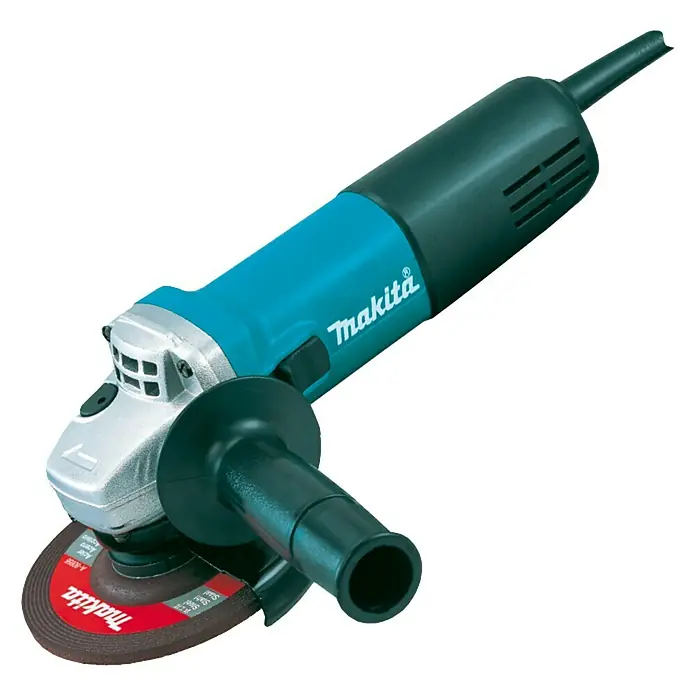 Makita Amoladora angular eléctrica 9558HNR - 840 W, Diámetro disco: 125 mm, Número de revoluciones de marcha en vacío: 0 r.p.m. - 11.000 r.p.m. - Amoladora angular Makita con disco de amolar, ideal para amolar y cortar metal y piedra, para aficionados al bricolaje y profesionales.