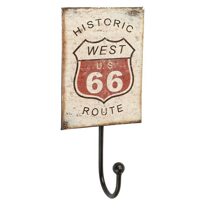 Rei Gancho para colgar Route 66 (Número de ganchos: 1 ud., L x An x Al: 19 x 9 x 5,5 cm)