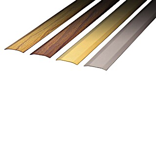 Inofix Perfil de transición 2124-1- (Efecto de acero inoxidable, L x An x Al: 820 x 30 x 2 mm, Tipo de montaje: Pegado)