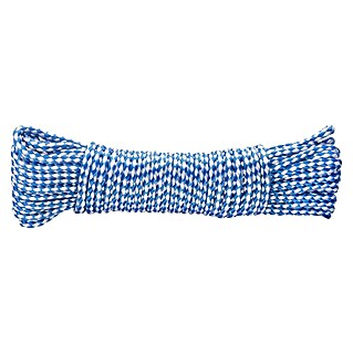 Cordel de polietileno DY2702863 (Ø x L: 4 mm x 20 m, Polietileno, Azul, Trenzado (8 veces))