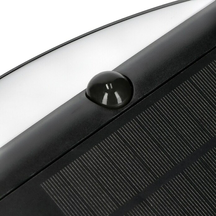 Lavida Solar-Außenwandleuchte (5 W, L x B x H: 9,7 x 20 x 20 cm, Schwarz, IP54, 500 lm) | BAUHAUS