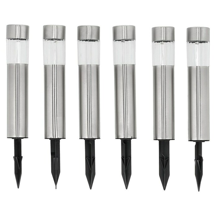 BAUHAUS Set solarnih svjetiljki Mini  (D x Š x V: 4,7 mm x 4,7 cm x 33,5 mm, Srebrna, IP44) | BAUHAUS