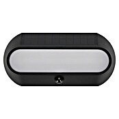 Lavida Solar-Außenwandleuchte (5 W, L x B x H: 25 x 12 x 6,5 cm, Schwarz, IP54, 500 lm) | BAUHAUS