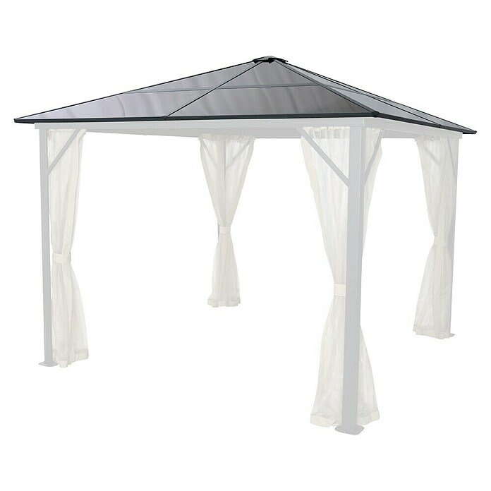 Ersatzdach (Passend für: Gartenpavillon, Polycarbonatplatten, Grau) | BAUHAUS