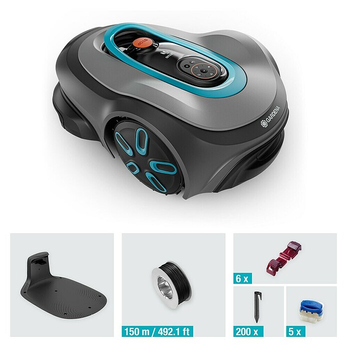 Gardena Robotmaaier SILENO MAX 800 (800 m², Snijbreedte: 22 cm, Begrenzingsdraad) | BAUHAUS