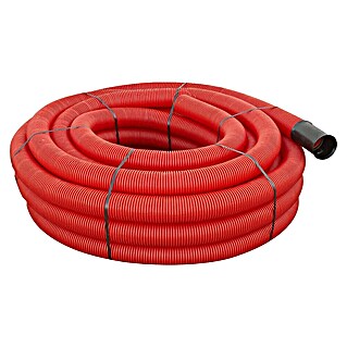 Flexibele buis met trekdraad 40mm Rood (Buislengte: 50 m, 40 mm, Rood)