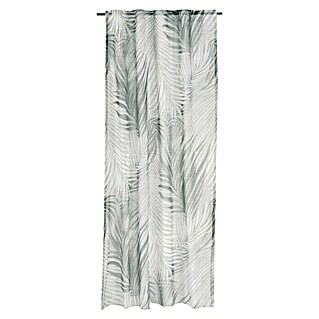 Rasch Home Schlaufenbandschal Tahiti (140 x 255 cm, 100 % Polyester, Grau/Grün)
