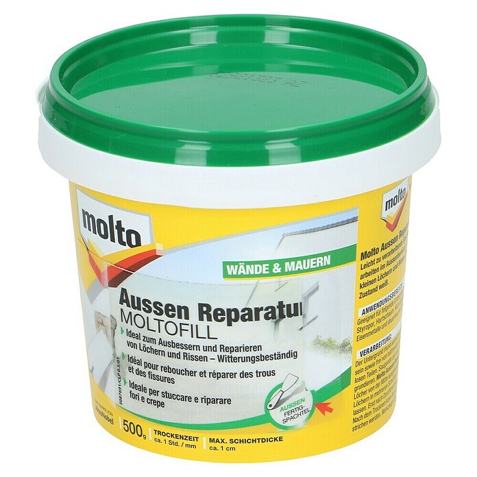 Molto Reparaturspachtel Moltofill Reparatur (Gebrauchsfertig, 500 g)