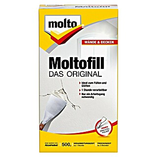 Molto Spachtelpulver Moltofill Das Original (Weiß, 500 g)