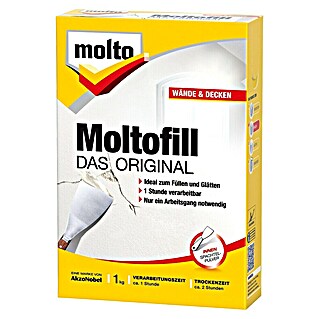 Molto Spachtelpulver Moltofill Das Original (Weiß, 1 kg)
